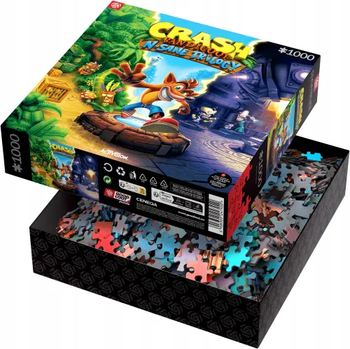 Puzzle Good Loot Gaming Puzzles 1000 elementów Crash Bandicoot Sane Trilogy na Arena.pl