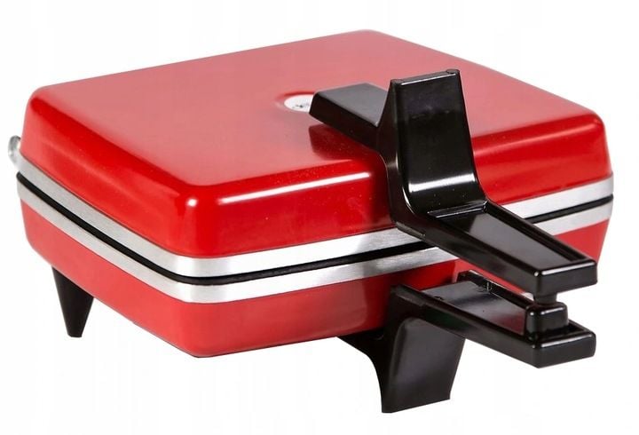 Gofrownica Dezal 301.4R czerwona MOC 1300W 2 gofry zdjęcie 1