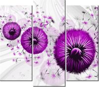 90 80CM OBRAZ T3 ELEM FIOLETOWE DMUCHAWCE 4 DRUK ŚCIENNY