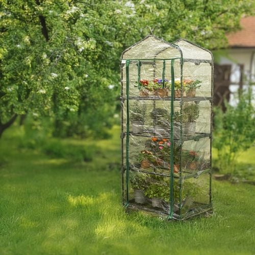 MINI SZKLARNIA 4 PÓŁKI OGRODOWA I BALKONOWA TUNEL - KALMIA I PRZEZROCZYSTA na Arena.pl