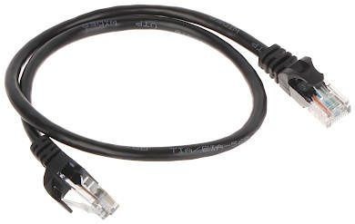 PATCHCORD RJ45/0.5-BLACK 0.5 m zdjęcie 1