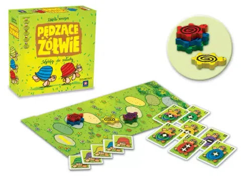 Pędzące żółwie Wyścig do sałaty - gra planszowa dla dzieci i dorosłych na Arena.pl