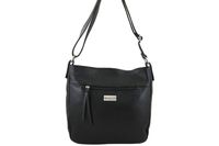 Torebka codzienna skórzana damska - Czarna