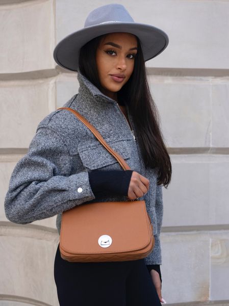 torebka damska 6835-1 cognac zdjęcie 2