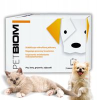 ZESTAW PROBIOTYK PETBIOM 63G DLA PSA KOTA GRYZONI BRAK PROBLEMÓW JELITOWYCH