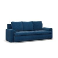 Kanapa rozkładana, Bosco, sztruks, 222x96x92 cm, granatowy | TYLETEGOTU