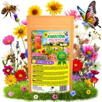 ŁĄKA KWIETNA NASIONA Express Łączka KWIATY POLNE ZIOŁA MiX KWIATÓW 100g