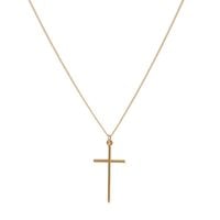 łańcuszek męski z krzyżem 55 cm (c22/men/30/1au)