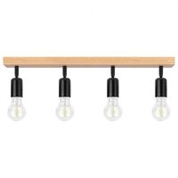 LAMPA ŚCIENNA LED 50W REGULOWANA STAL DREWNO KĄT OBROTU 350