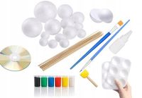 GOTOWY ZESTAW do samodzielnego wykonania MAKIETY UKŁADU SŁONECZNEGO