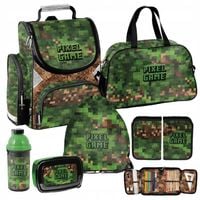 ZESTAW SZKOLNY PASO GAME TORNISTER WOREK PIÓRNIK TORBA BIDON ŚNIADANIÓWKA