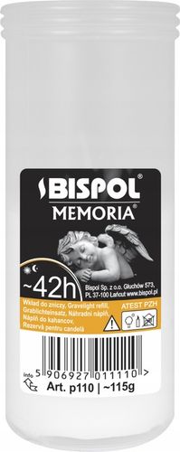 Wkłady do zniczy parafinowe BISPOL P110 42h 30szt na Arena.pl