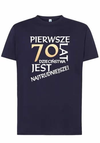KOSZULKA MĘSKA PIERWSZE 30 40 50 60 70 URODZINY na Arena.pl