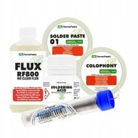 Zestaw do lutowania cyna kalafonia kwas lutowniczy pasta topnik XXL