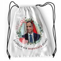 Plecak Andrzej Duda Sportowy Szkolny Worek Torba Z Nadrukiem Ze Zdjęciem