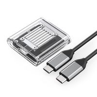 kieszeń obudowa na dysk tc20-m2-10g m.2 nvme usb-c - przezroczysta