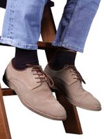 Skarpety męskie bambusowe eleganckie krótkie gładkie brązowe 39-42 YOCLUB