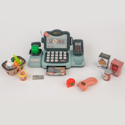 KASA SKLEPOWA DLA DZIECI DUŻY ZESTAW INTERAKTYWNA WYŚWIETLACZ LCD DŹWIĘK na Arena.pl