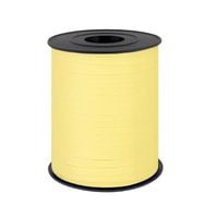 Wstążka tasiemka plastikowa do balonów żółta pastelowa