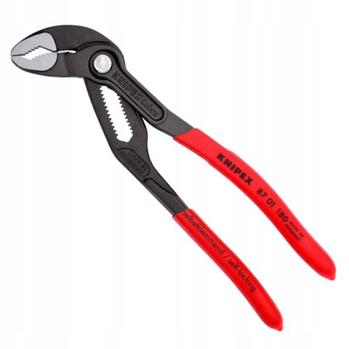 Szczypce nastawne do rur Cobra 180 mm żabka klucz Knipex 87 01 180 na Arena.pl