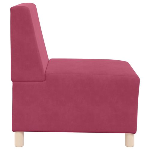 Sofa Fotel Wino Czerwone 55 cm Aksamit na Arena.pl