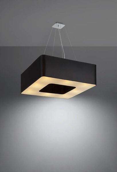 LAMPA wisząca SL.0784 abażurowa OPRAWA zwis kwadratowy czarny zdjęcie 2