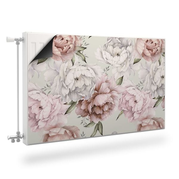 Mata MAGNETYCZNA Kaloryfera Peonie KWIATY Natura 100cm x 60cm zdjęcie 1