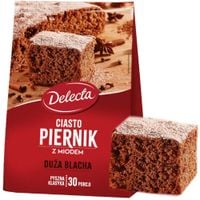 Delecta PIERNIK Z MIODEM DUŻA BLACHA 680g 30 porcji ciasto