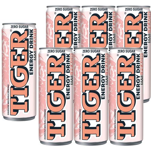 Tiger Zero brzoskwinia napój energetyzujący 250ml x 6 sztuk na Arena.pl