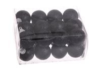 bombki brokat czarne 3cm - 24szt.  158can3-24/pcv_24
