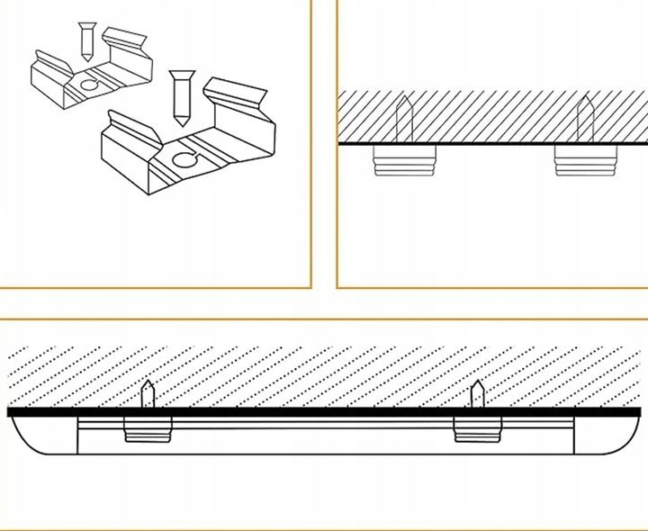 Panel LED 36W 120cm Oprawa Sufitowa Natynkowa do Garażu Warsztatu lampa zdjęcie 15