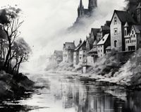 Plakat 50x40cm Mglisty Refleks