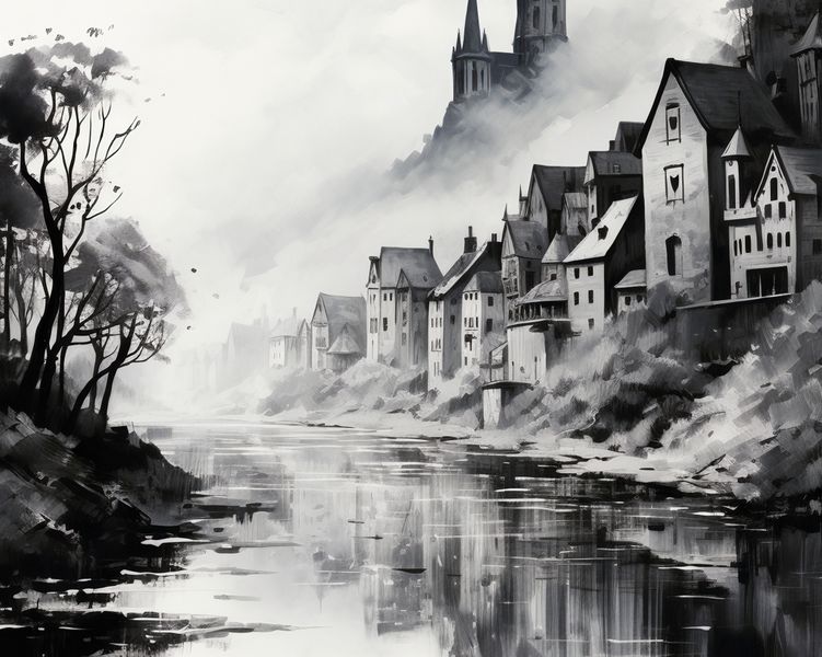 Plakat 50x40cm Mglisty Refleks zdjęcie 1