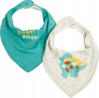 Śliniak Marks & Spencer Odcienie szarości i srebra, Odcienie zieleni 2 szt.