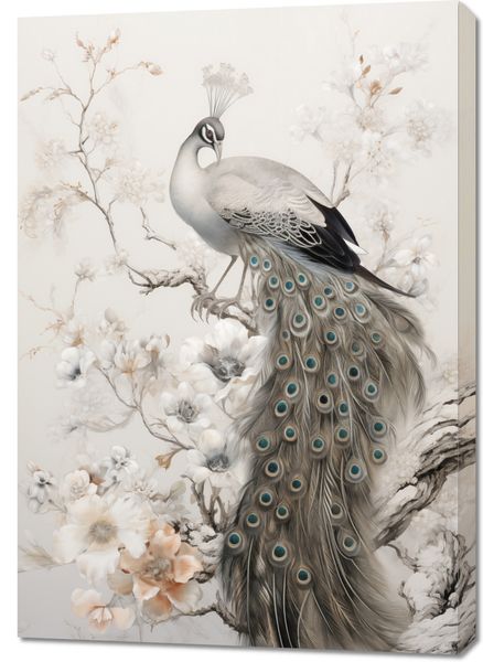 Obraz 70x100cm Pawia Gracja zdjęcie 1