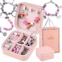 ZESTAW DO ROBIENIA BRANSOLETEK NASZYJNIKÓW BIŻUTERIA DIY ZAWIESZKI CHARMS