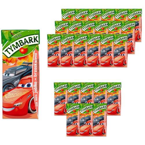 Tymbark Sok 100% jabłko-brzoskwinia 200 ml x 27 sztuk na Arena.pl
