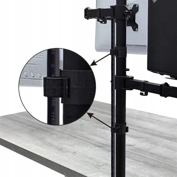 Uchwyt do monitora 10-32 i laptopa 12-17cali Biurkowy Regulowany zdjęcie 6