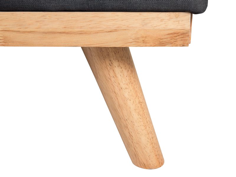 Sofa rozkładana czarna FROYA zdjęcie 8
