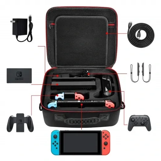Walizka Torba Etui Pokrowiec Nintendo Switch OLED zdjęcie 12