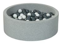 Suchy basen dla dziecka z piłeczkami 300szt (biały, szary)