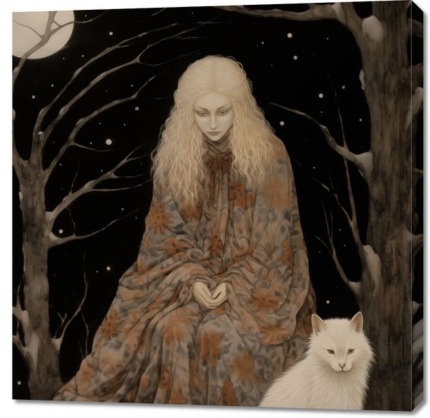 Obraz 90x90cm Stróżka Leśna zdjęcie 1