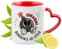 40 Urodziny Czerwony Z Uszkiem W Kształcie Serca Na Prezent