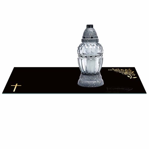 SZKLANA PODSTAWKA POD ZNICZE z dedykacją 60x30cm 489d na Arena.pl