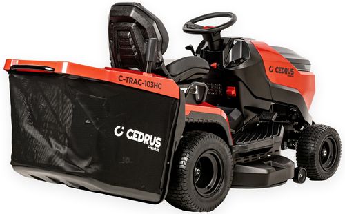 CEDRUS C-TRAC 103HC PREMIUM LUX TRAKTOREK OGRODOWY DO TRAWY Z TYLNYM WYRZUTEM KOSIARKA SAMOJEZDNA SPALINOWA DO TRAWY HYDROSTAT 102cm 2 CYLINDRY C-TRAC-103HC EWIMAX OFICJALNY DYSTRYBUTOR - AUTORYZOWANY DEALER CEDRUS na Arena.pl