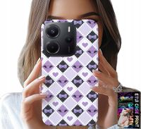 ETUI DO XIAOMI NOTE 14 4G - MODNE SERCA KOKARDKI KOKARDA + SZKŁO