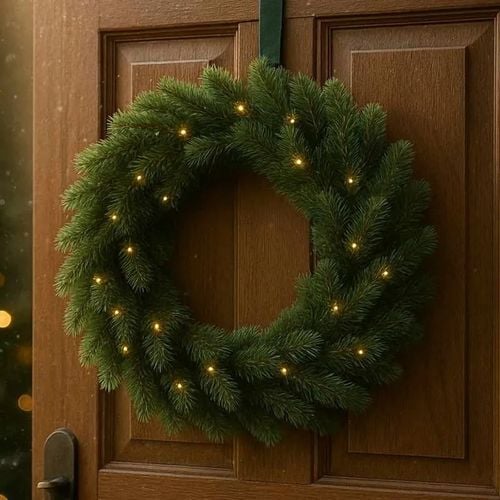 Wieniec LED 40cm zielony na baterie na Arena.pl