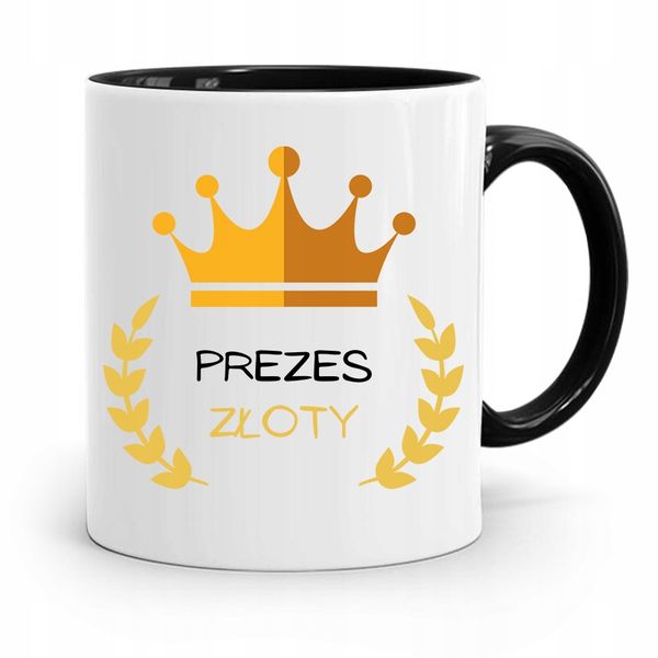 Dla Prezesa Viceprezesa Kubek Czarny Na Prezent Z Nadrukiem Ze Zdjęciem zdjęcie 1