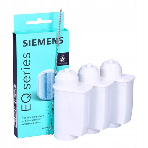 TZ80002 Siemens tabletki + filtry do ekspresu EQ5 EQ6 EQ8 EQ9 + szczoteczka na Arena.pl