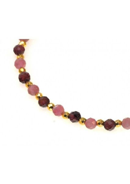 Bransoletka GRANAT TURMALIN 925 zdjęcie 2